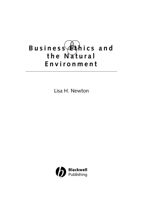Cover image for book Business Ethics and the Natural Environment