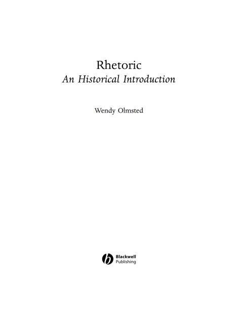 Cover image for book Rhetoric