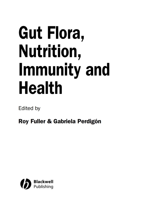 Cover image for book Gut Flora, Nutrition, Immunity and Health
