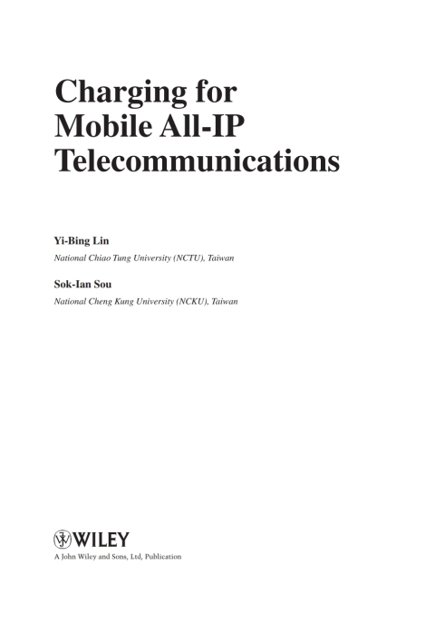 Cover image for book Charging for Mobile All-IP Telecommunications