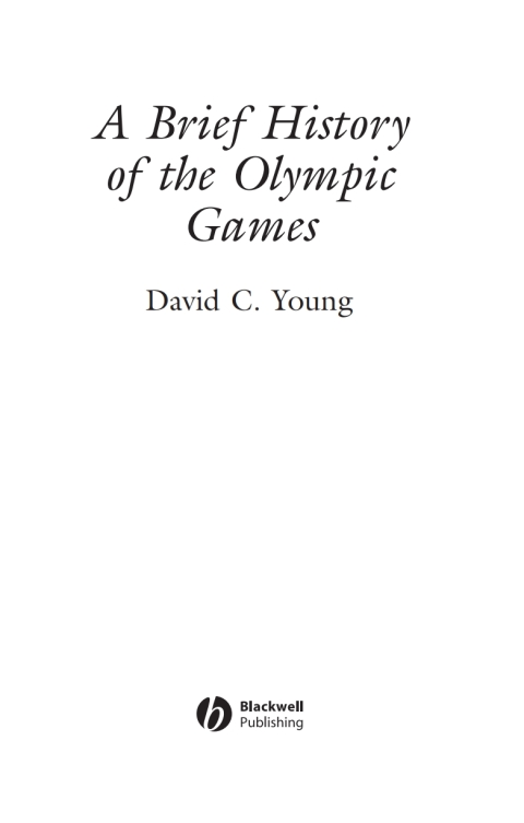 Cover image for book A Brief History of the Olympic Games