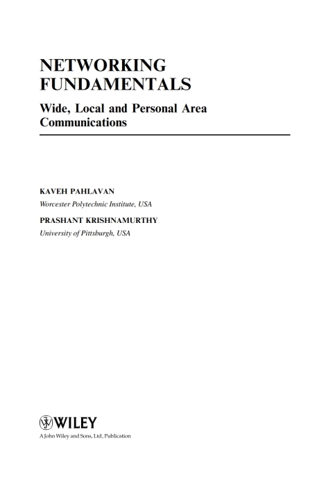 Cover image for book Networking Fundamentals