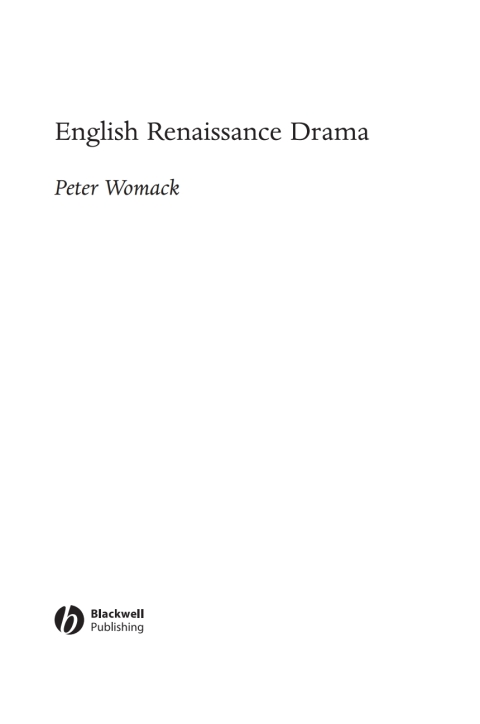 Cover image for book English Renaissance Drama