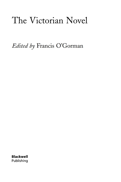 Cover image for book The Victorian Novel