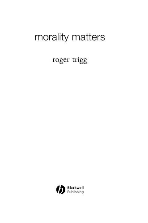 Cover image for book Morality Matters