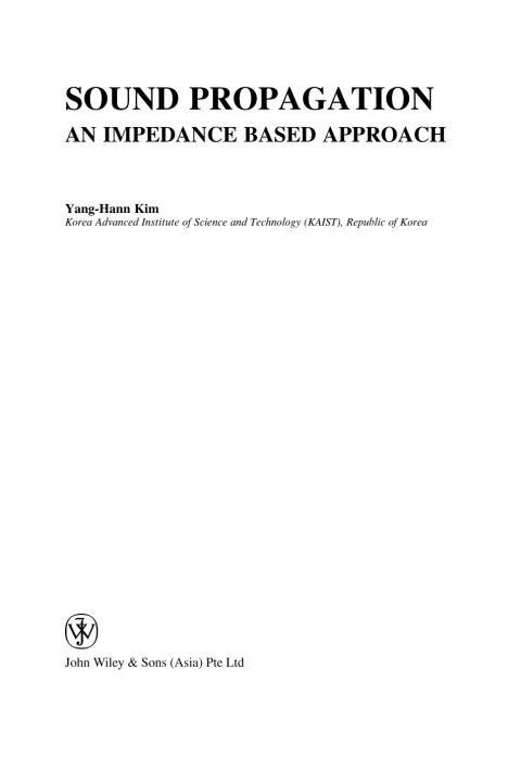 Cover image for book Sound Propagation