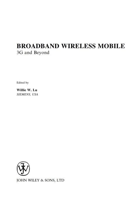 Cover image for book Broadband Wireless Mobile