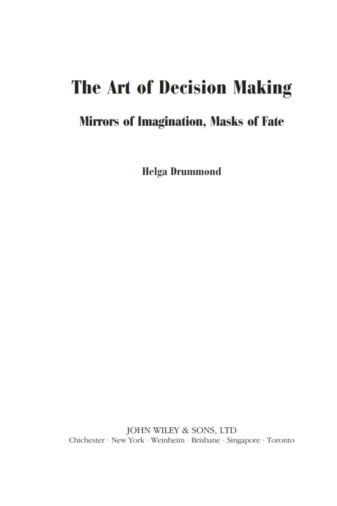 Cover image for book The Art of Decision Making