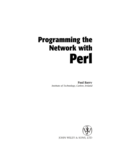 Cover image for book Programming the Network with Perl