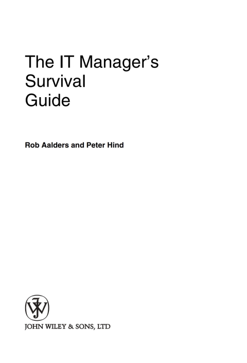Cover image for book The IT Manager's Survival Guide