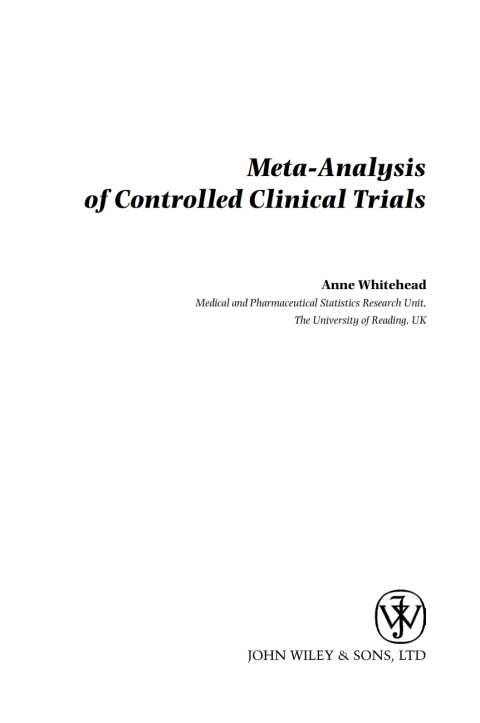 Cover image for book Meta-Analysis of Controlled Clinical Trials
