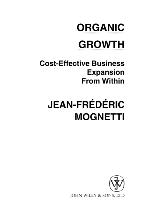 Cover image for book Organic Growth