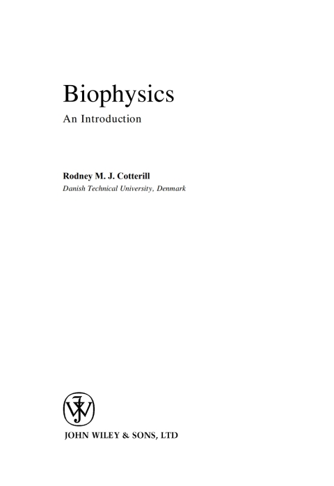 Cover image for book Biophysics