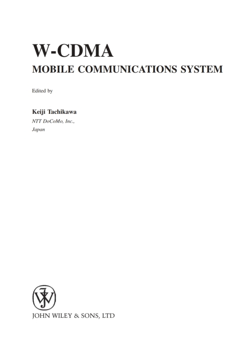 Cover image for book W-CDMA