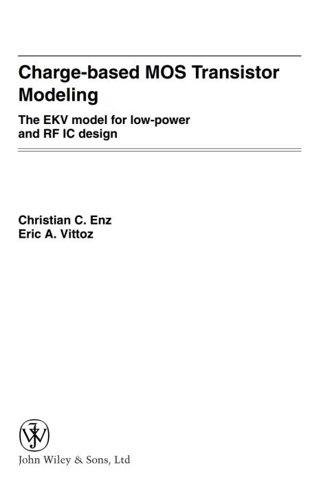 Cover image for book Charge-Based MOS Transistor Modeling