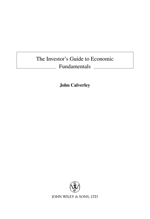 Cover image for book The Investor's Guide to Economic Fundamentals