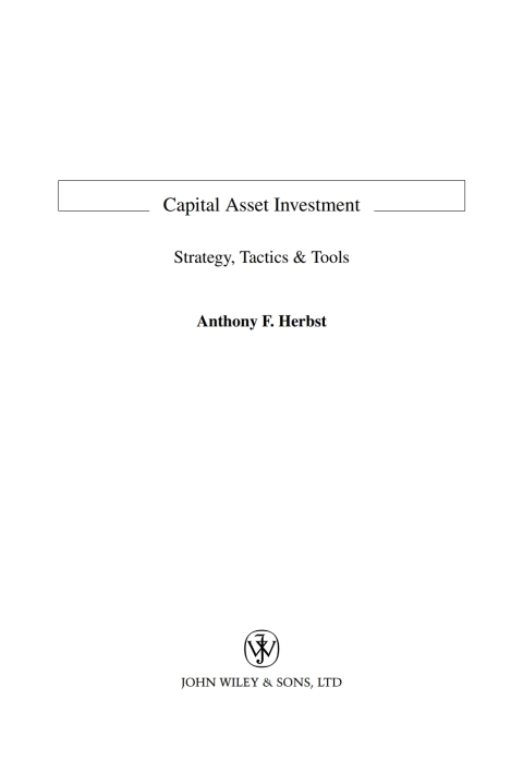 Cover image for book Capital Asset Investment