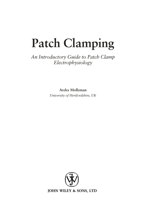Cover image for book Patch Clamping