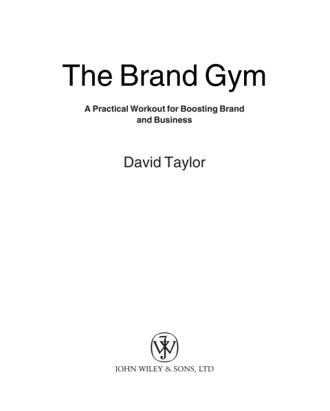 Cover image for book The Brandgym