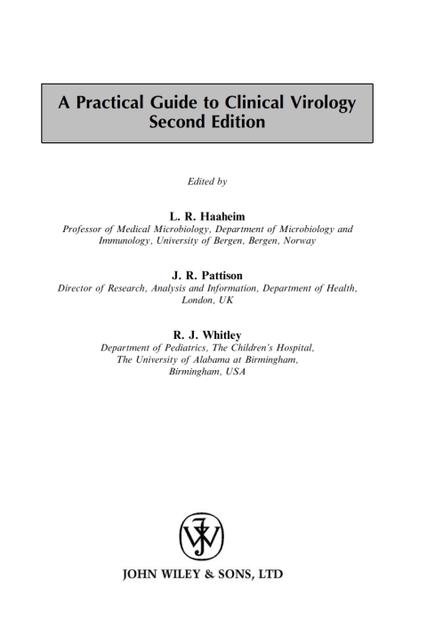 Cover image for book A Practical Guide to Clinical Virology