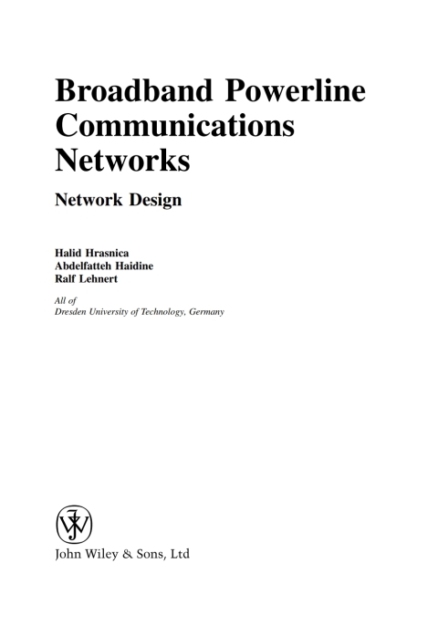 Cover image for book Broadband Powerline Communications