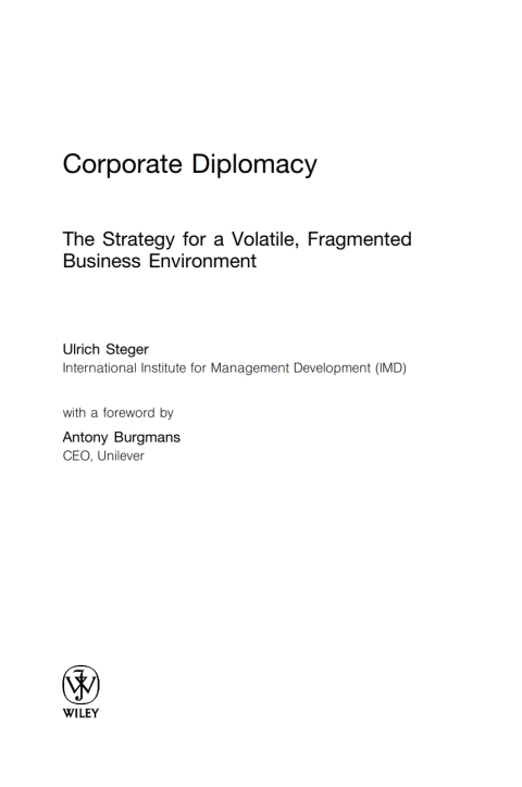 Cover image for book Corporate Diplomacy