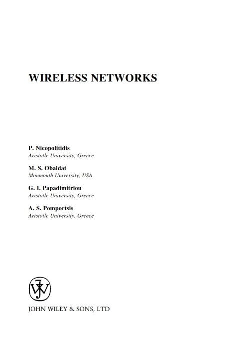Cover image for book Wireless Networks