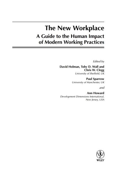 Cover image for book The New Workplace