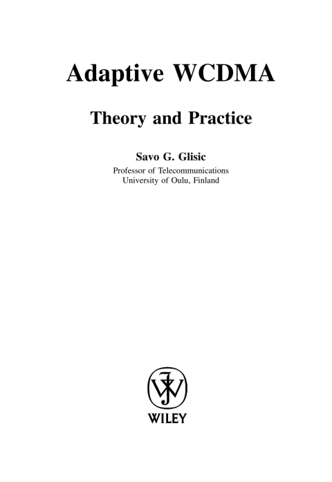 Cover image for book Adaptive WCDMA