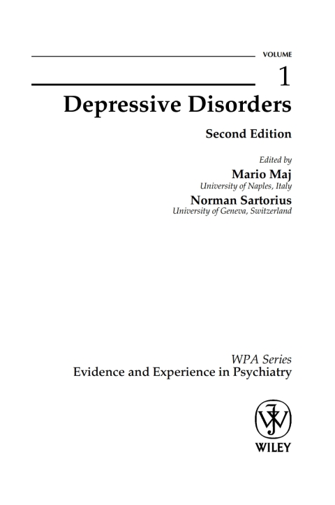 Cover image for book Depressive Disorders