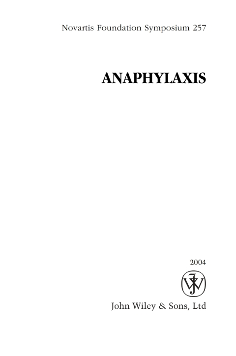 Cover image for book Anaphylaxis