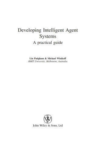 Developing Intelligent Agent Systems: A Practical Guide