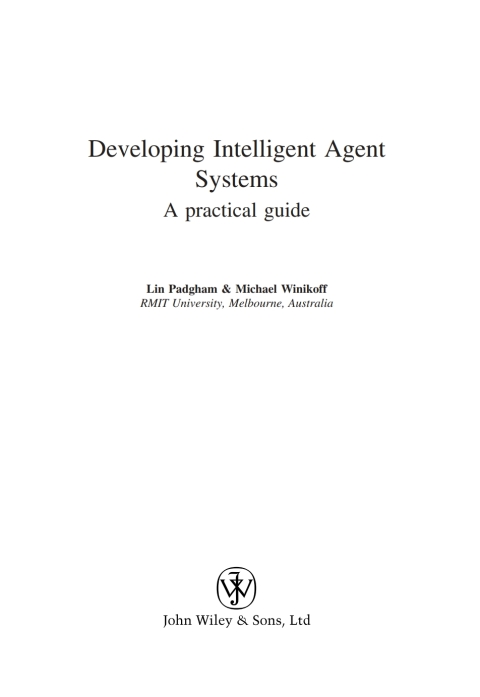 Cover image for book Developing Intelligent Agent Systems: A Practical Guide