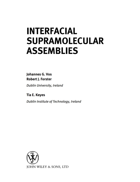 Cover image for book Interfacial Supramolecular Assemblies