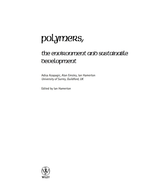 Cover image for book Polymers