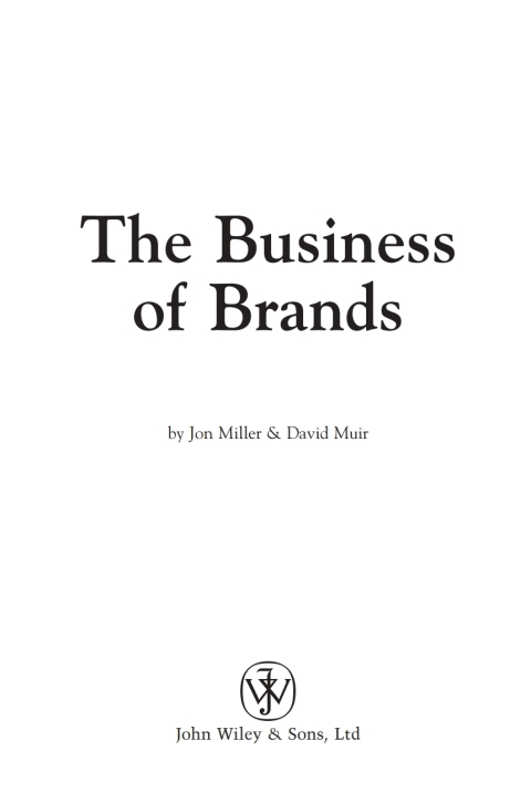 Cover image for book The Business of Brands