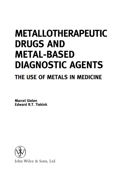 Cover image for book Metallotherapeutic Drugs and Metal-Based Diagnostic Agents