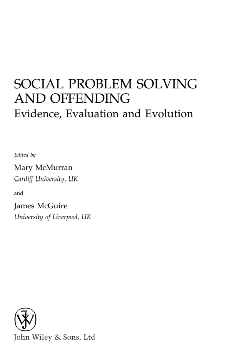 Social Problem Solving and Offending 