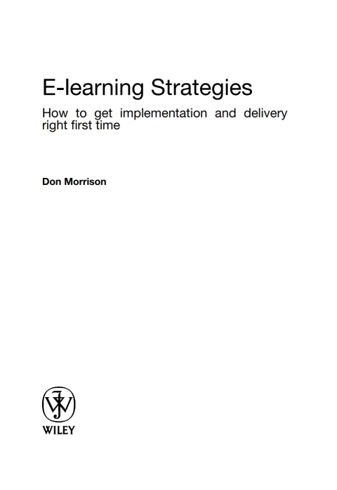 Cover image for book E-learning Strategies