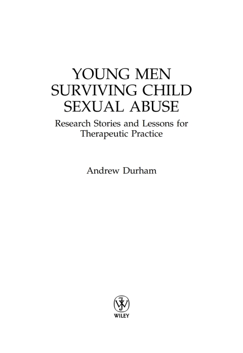 Cover image for book Young Men Surviving Child Sexual Abuse
