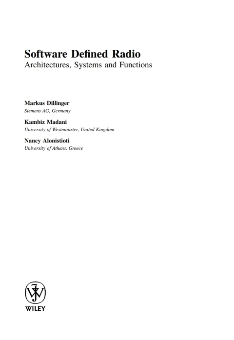 Cover image for book Software Defined Radio