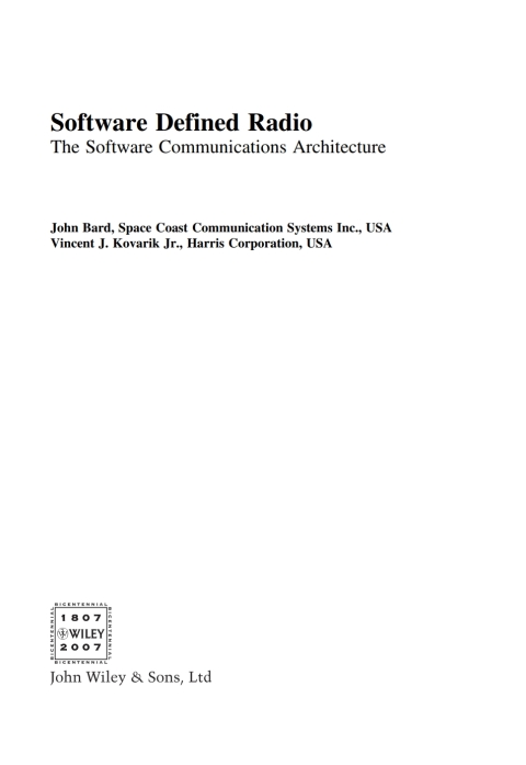 Cover image for book Software Defined Radio