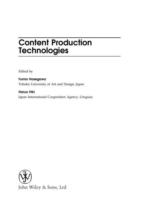Cover image for book Content Production Technologies
