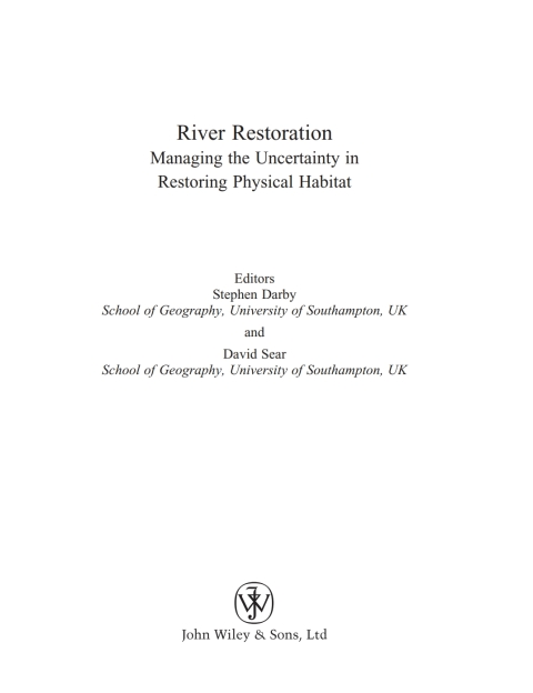 Cover image for book River Restoration