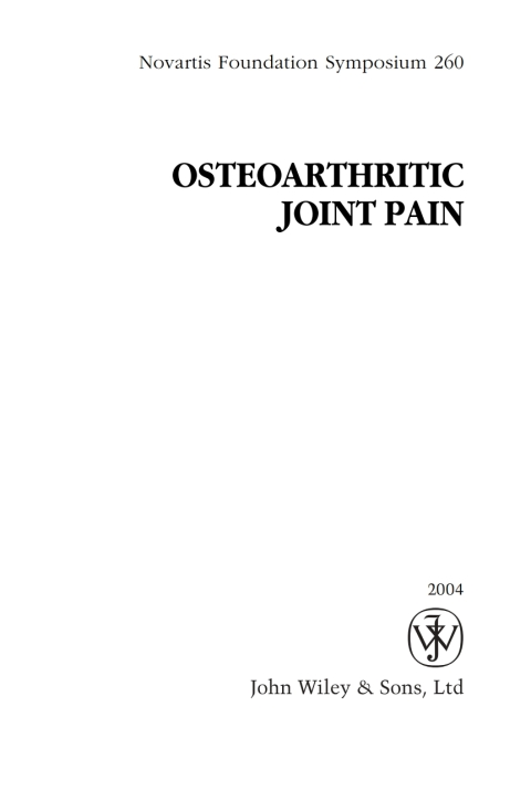 Cover image for book Osteoarthritic Joint Pain