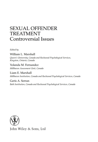 Sexual Offender Treatment