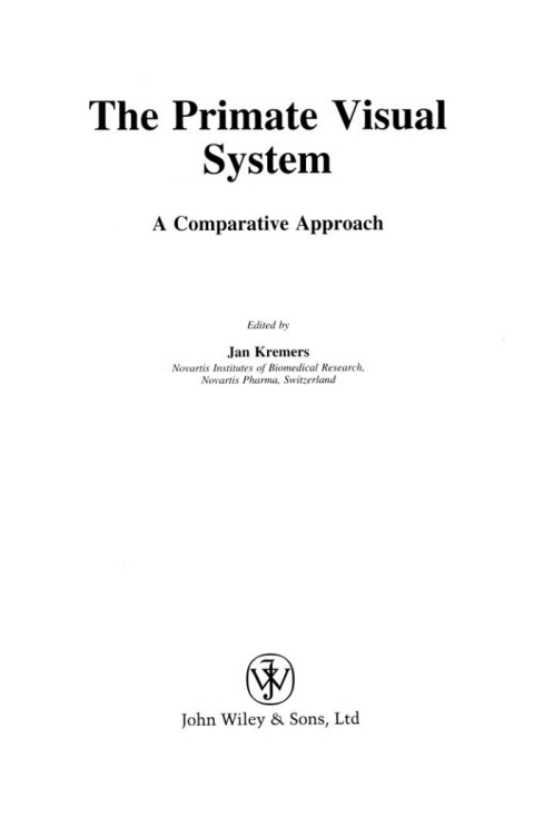 Cover image for book The Primate Visual System