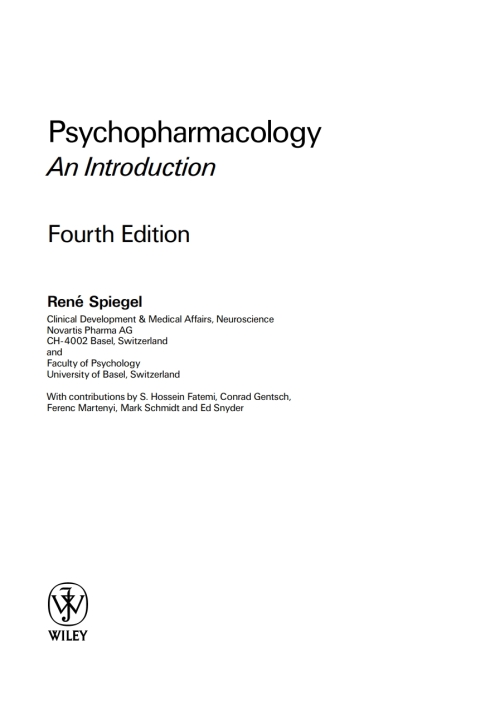 Cover image for book Psychopharmacology