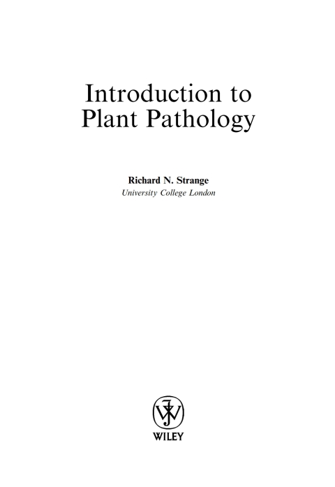 Cover image for book Introduction to Plant Pathology