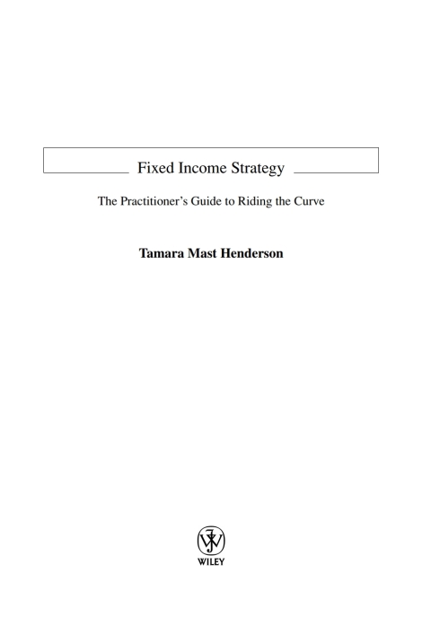 Cover image for book Fixed Income Strategy
